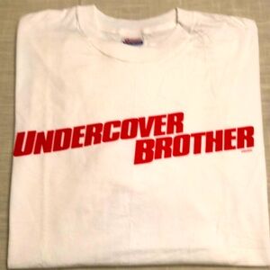 NWOT UNDERCOVER BROTHER MOVIE PROMO XL TSHIRT UNIVERSAL PICTURES 2002 -#562